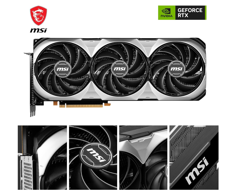 MSI GeForce RTX 4080 16GB VENTUS 3X OC Gaming Graphics Card - 16GB GDDR6X, 2550 MHz, PCI Express Gen 4, 256-bit, 3x DP v 1.4a, HDMI 2.1a (Supports 4K & 8K HDR)