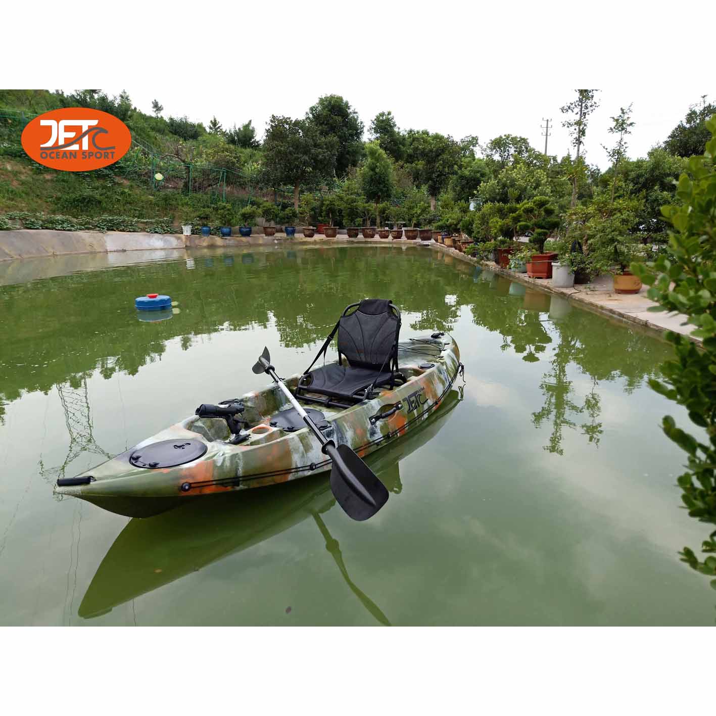 JET TOUR 9'(1) 2.78M SINGLE SIT ON TOP FISHING KAYAK WITH ALUMINIUM SEAT