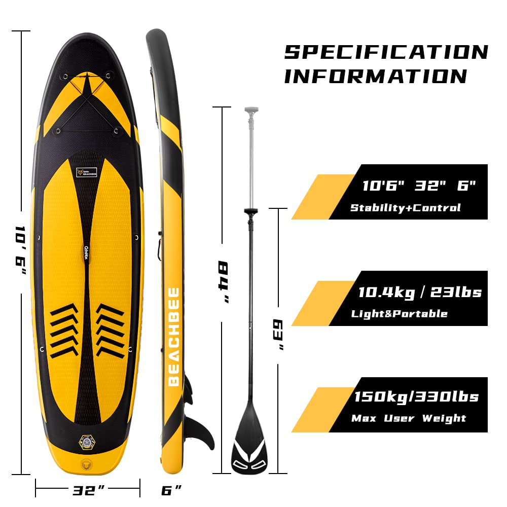 CalmMax Inflatable Stand Up Paddle Board 10'6