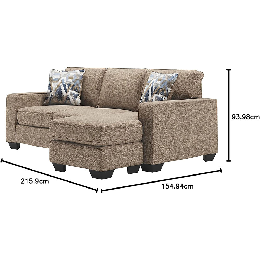Signature Design by Ashley Greaves Modern Sectional Sofa Couch with Convertible Chaise Lounge