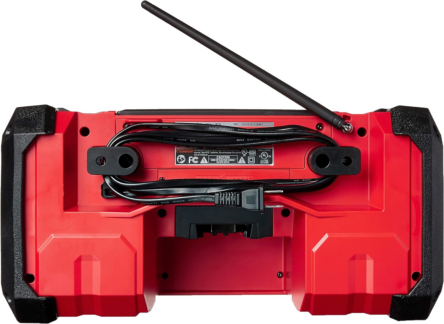 Milwaukee 2890-20 18V Dual Chemistry M18 Jobsite Radio with Shock Absorbing End Caps