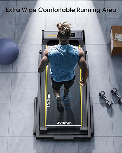 2 In 1 Home Folding Treadmill, Dual LED Screen.