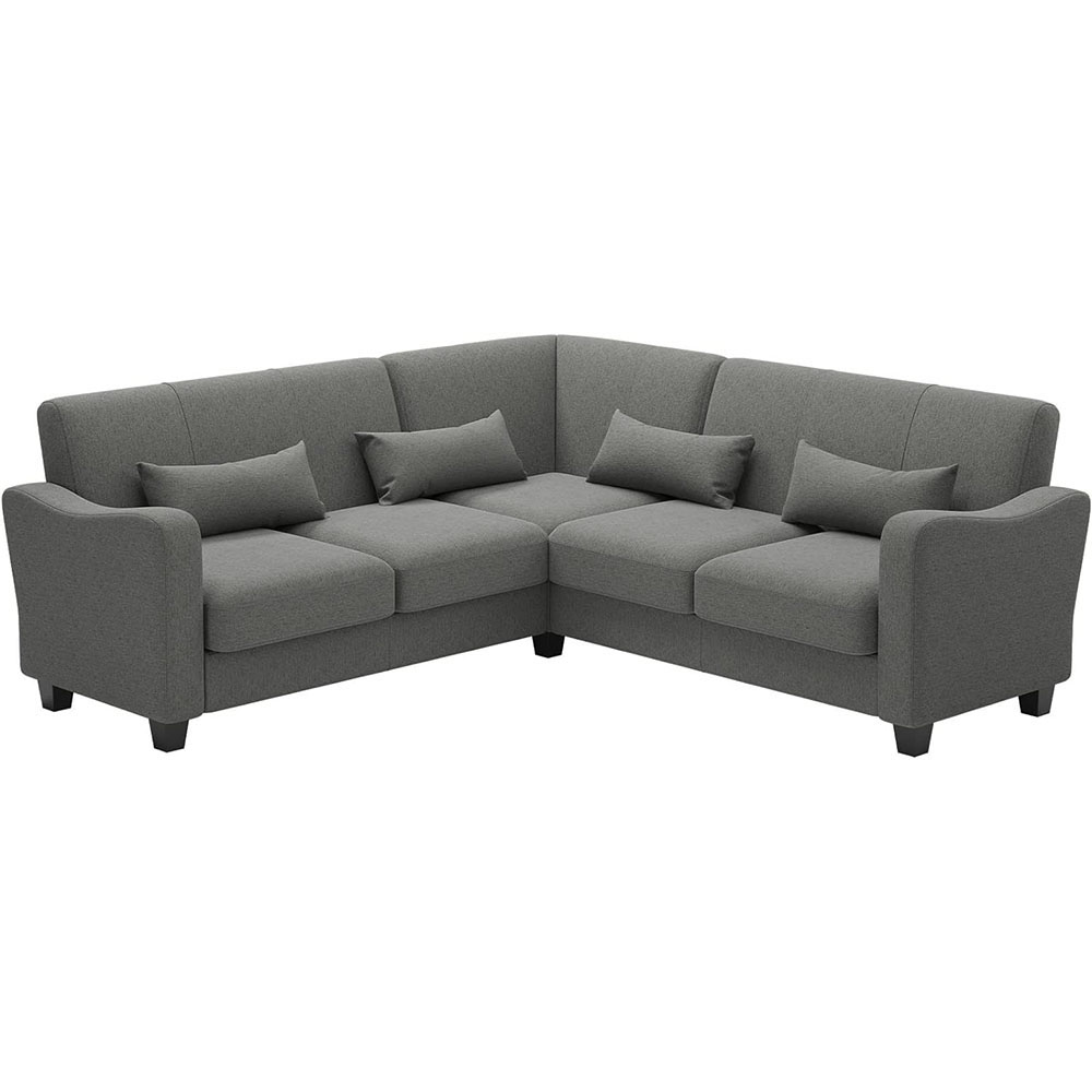 Belffin Fabric L Shaped Sofa Small Sectional Couch