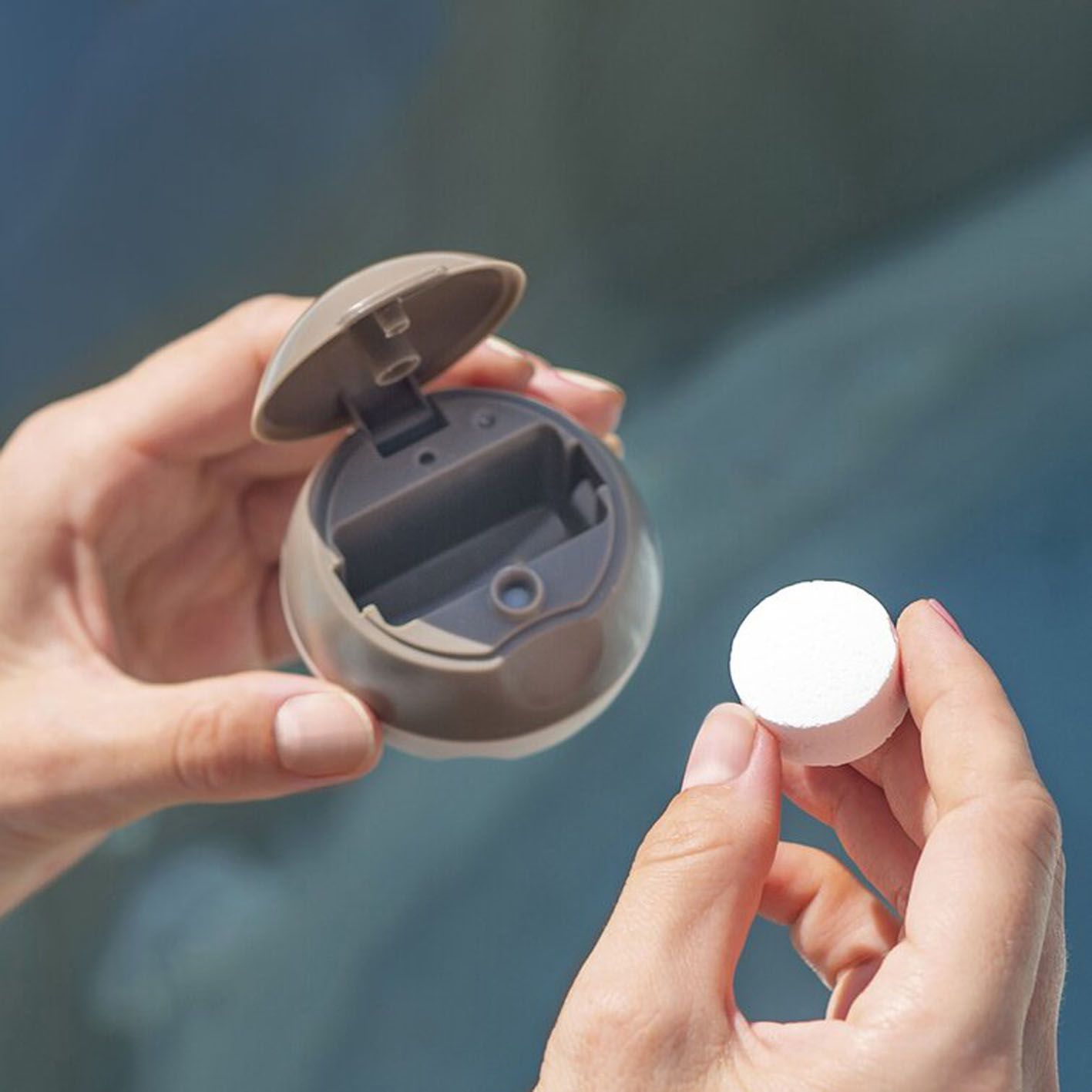 INTEX 28425E 77in PureSpa Inflatable Spa, 6Person, Tan 77in / 6Person Spa Only