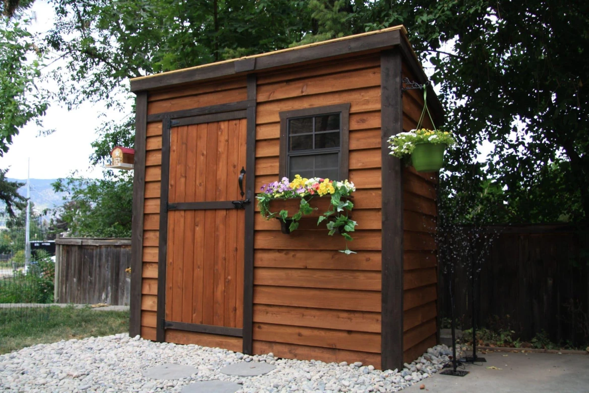 8 ft. W X 4 ft. D Solid Wood Lean-To Storage shed